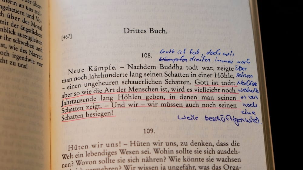 Auszug aus Friedrich Nietzsches „Die Fröhliche Wissenschaft“